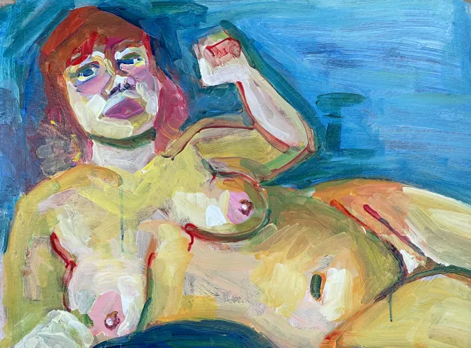 Nue Allongée. 12H54 by mafleurbleue