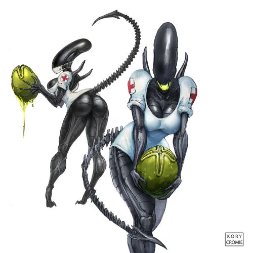 Nurse Xenomorph [F] (TheGeniusFetus) by Vex_Hex69