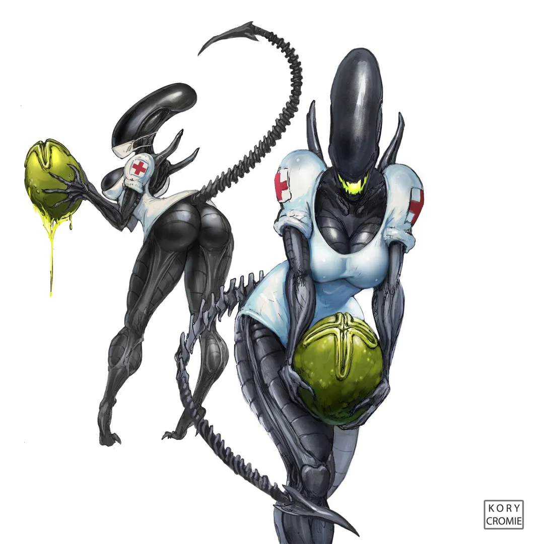 Nurse Xenomorph [F] (TheGeniusFetus) posted by Vex_Hex69