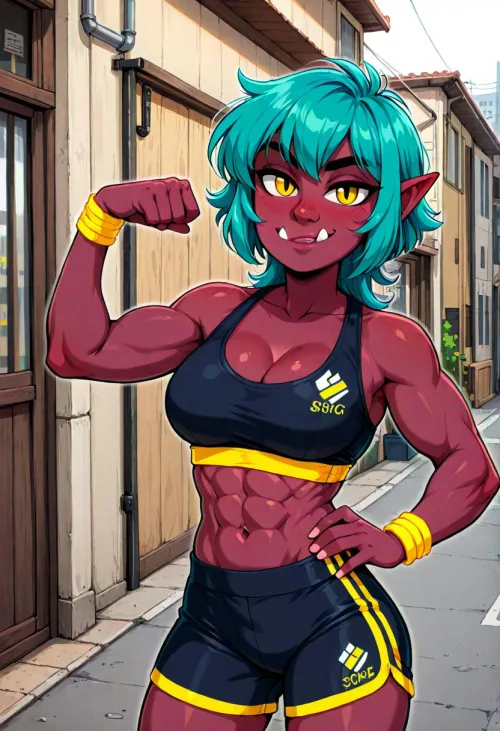 Nyx [OC Orc] by Pys_rene