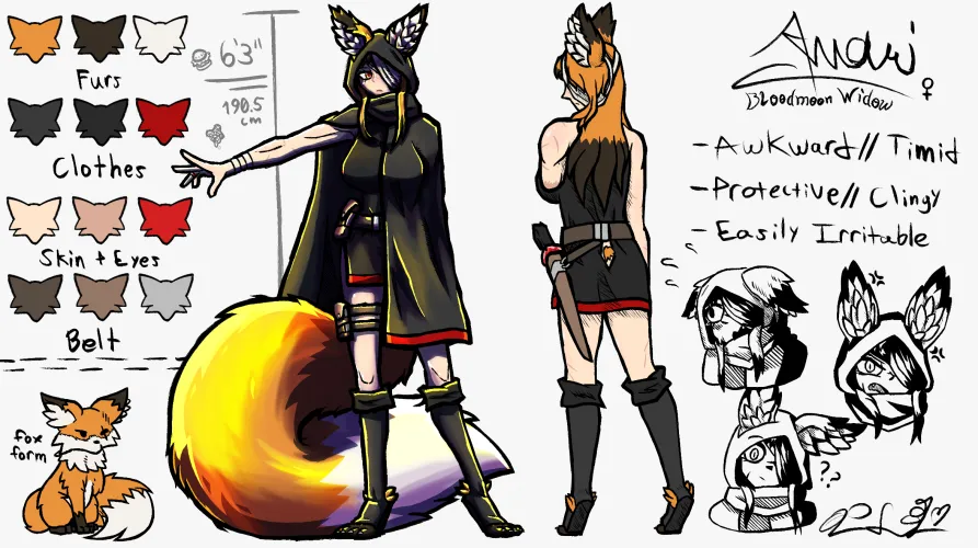 [OC] Amari, Bloodmoon Widow by PlumaLux