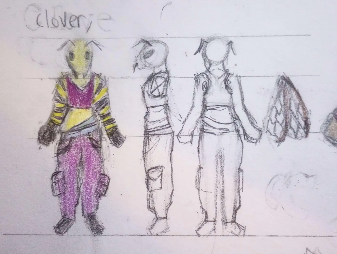 [oc] clover, a bee girl b-girl posted by 8446744073709551616