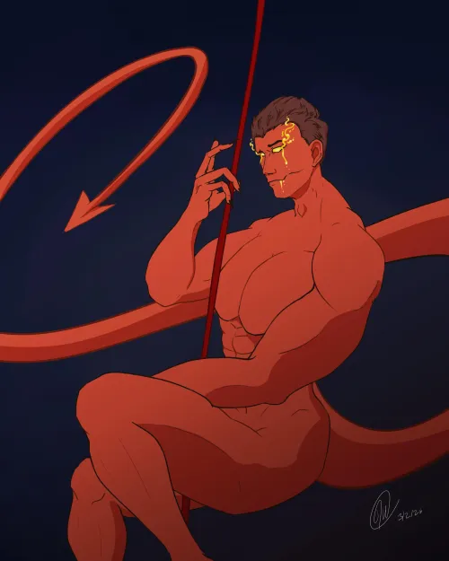 OC Demon guy I just finished working on. by GodOfCats098