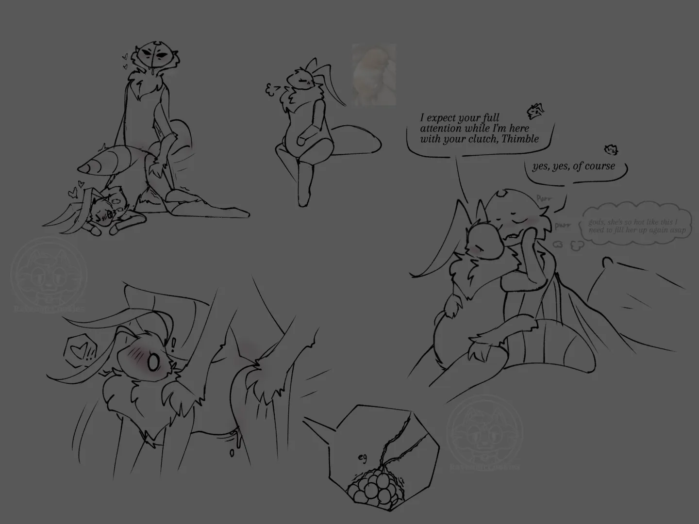 (Oc) moth gets eggnant >:]c posted by RavenMcCookies