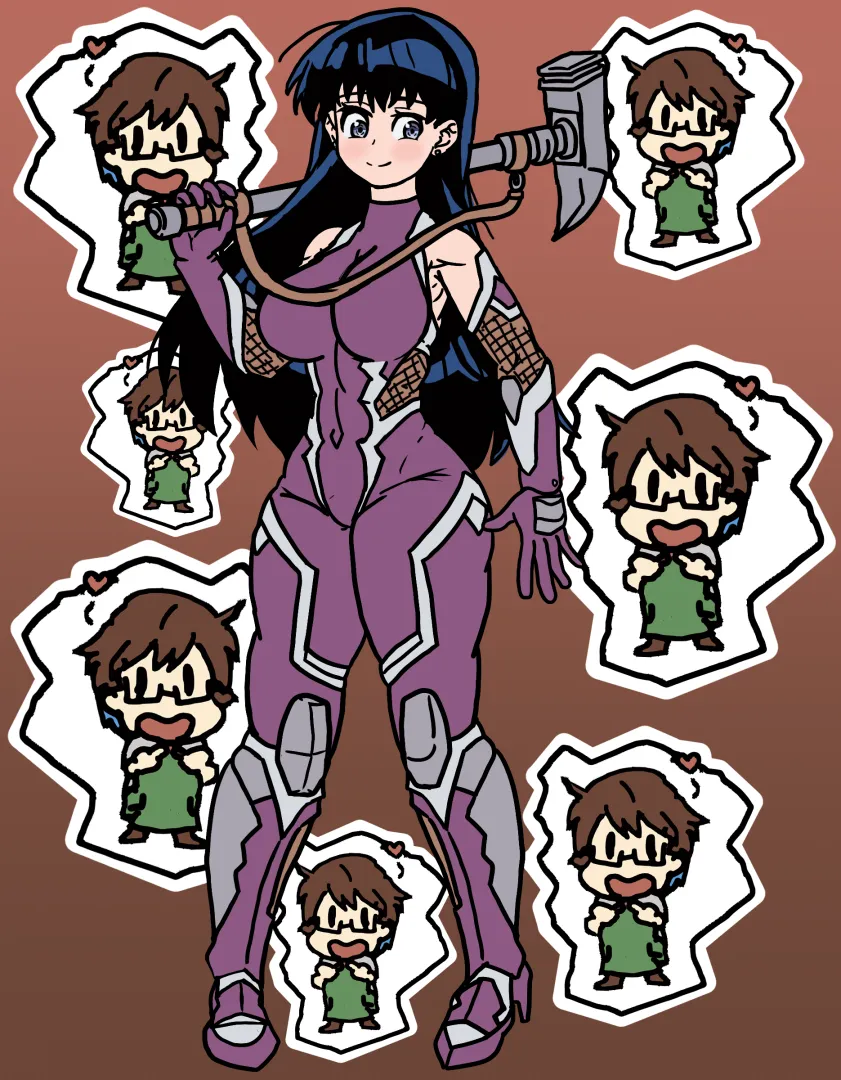 [OC] Nagi Ruri Rocks, Taimanin posted by CosmicDairyPrairie