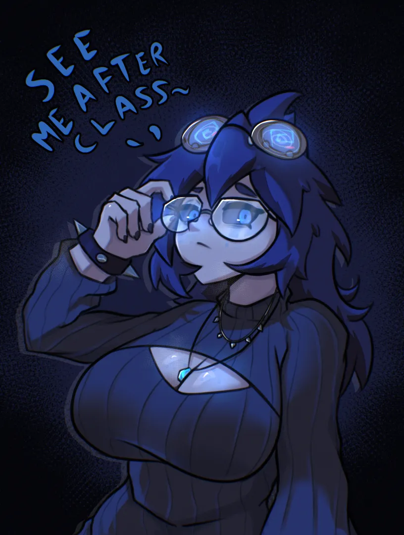 (OC) Sister put on some glasses and now she thinks she's HER posted by ZaurakThur79