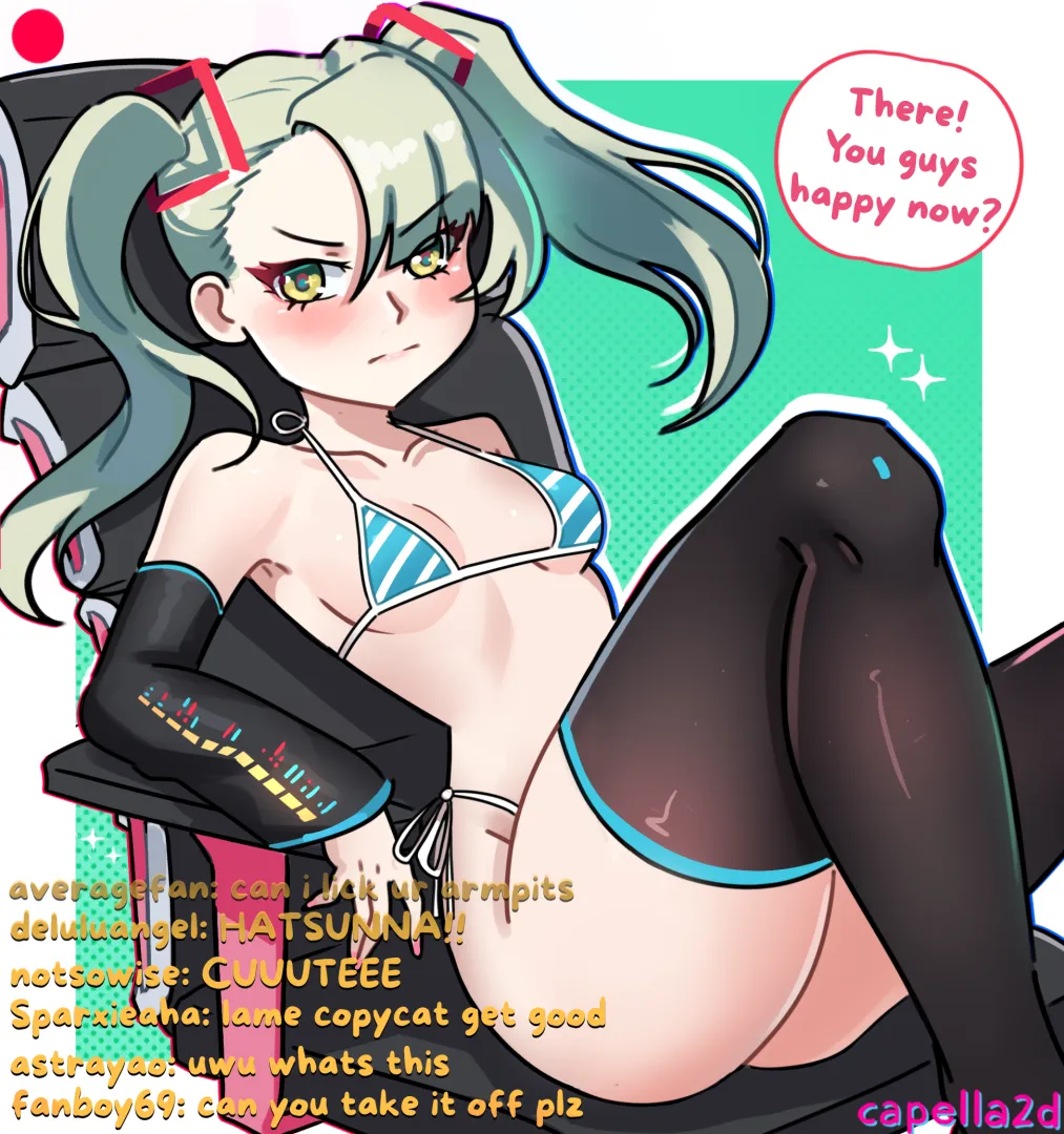 (OC) Sunna showing off midstream posted by Capella2D