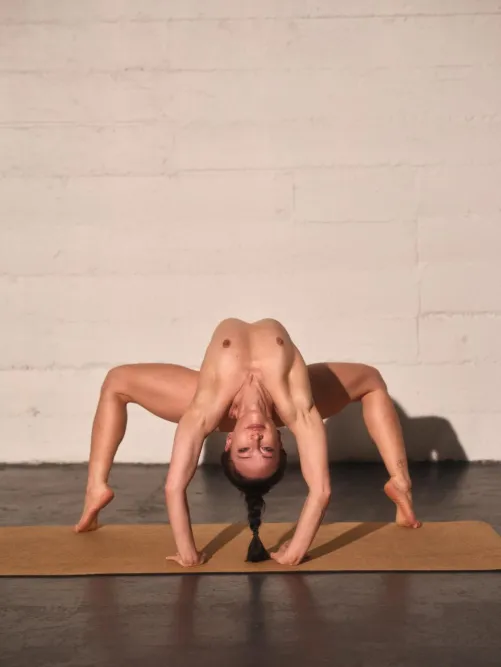 (OC) What would you call this yoga pose? by truenakedyoga