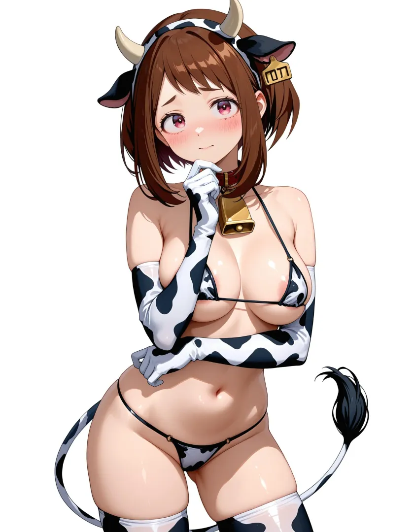 Ochaco in a Cowkini (YodayoAI) posted by Training-Gur7307