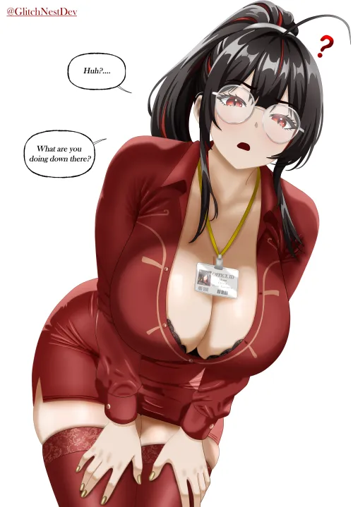 Office Lady Moran by Traptors22