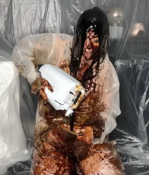 Oh that black treacle felt so good  by MessyMegan_pkr