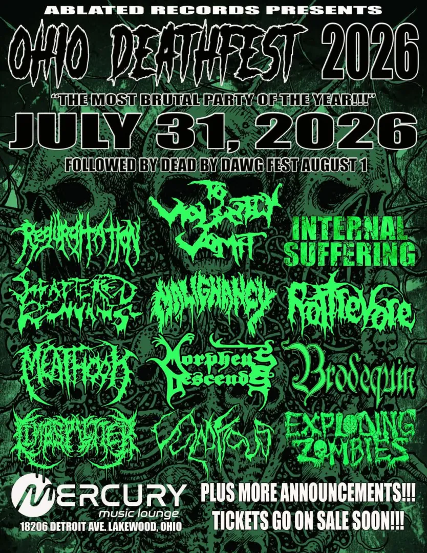Ohio Deathfest 2026 posted by gorehistorian69