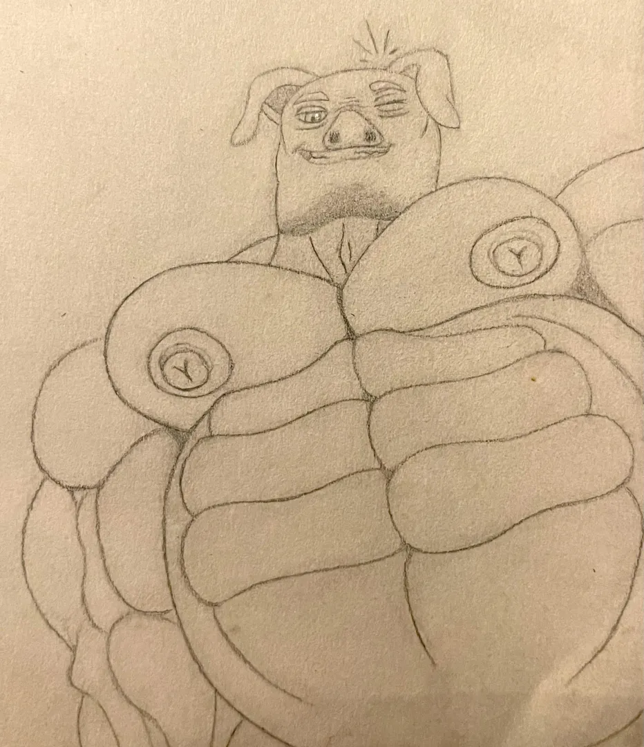 Oink oink (Artist:me) posted by ephemeral_muscle99