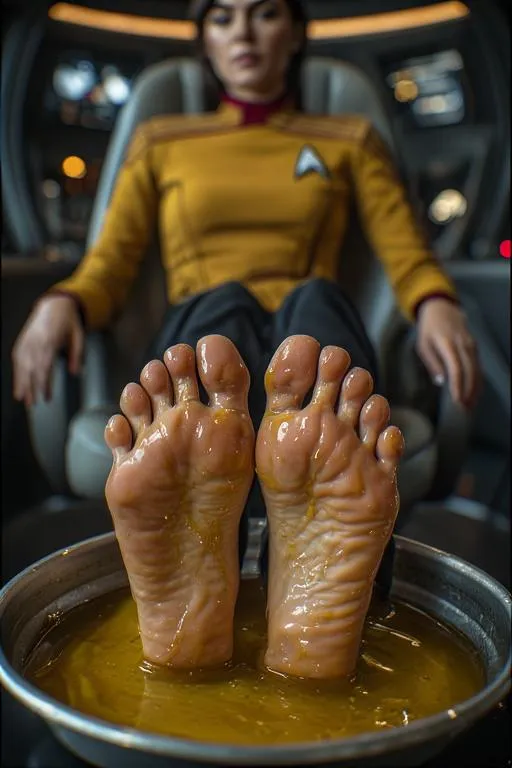 Olive Oil Foot Bath--the Star Trek Edition! posted by dougiezerts