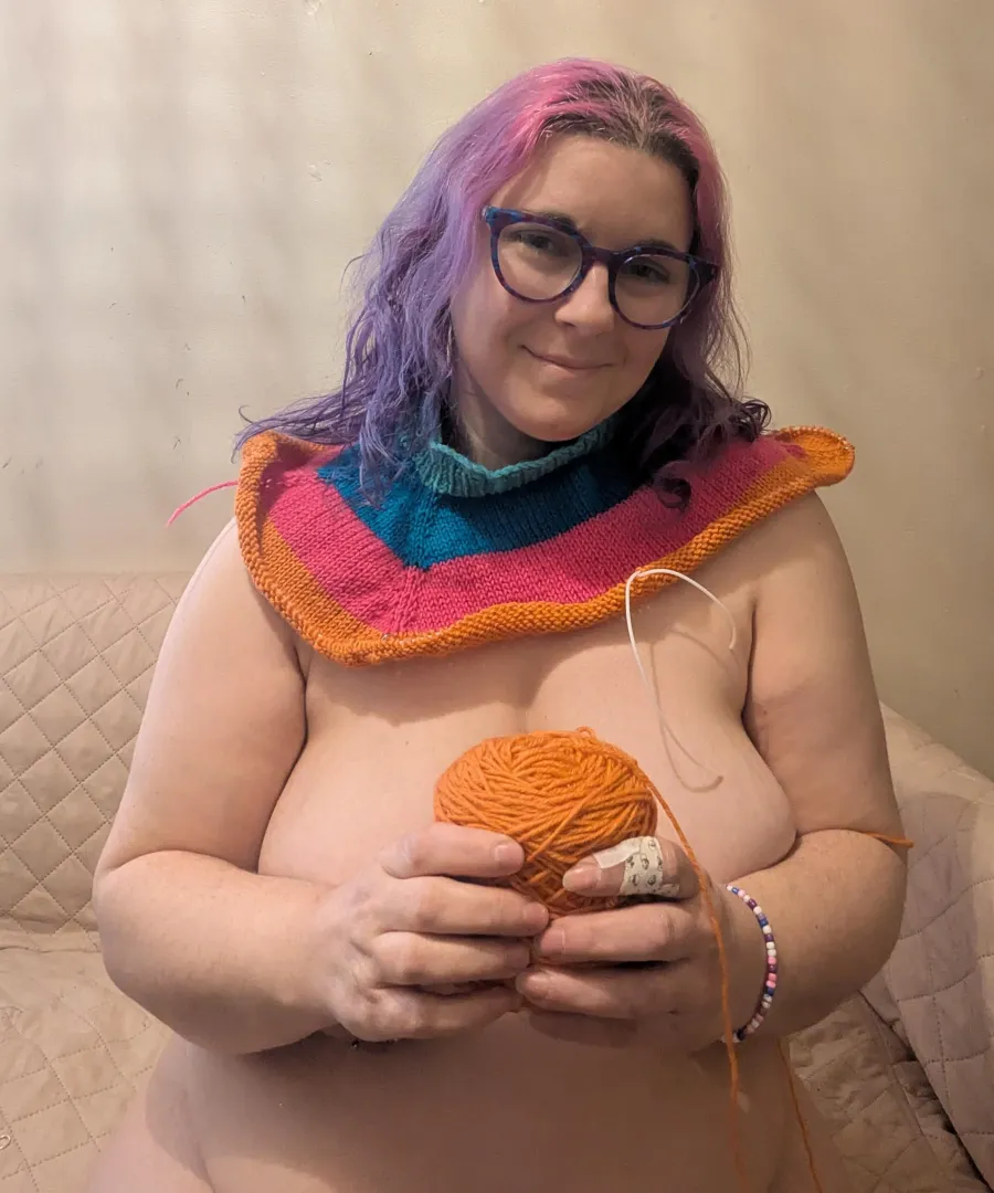 Olympic Sweater progress (delayed due to injury posted by nakedcrafts