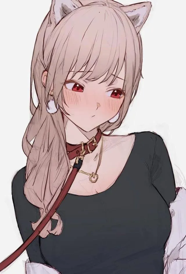 On my cute little leash for Mistress Luna >.< now all i need is a nametag~ posted by mommysgoodtoy