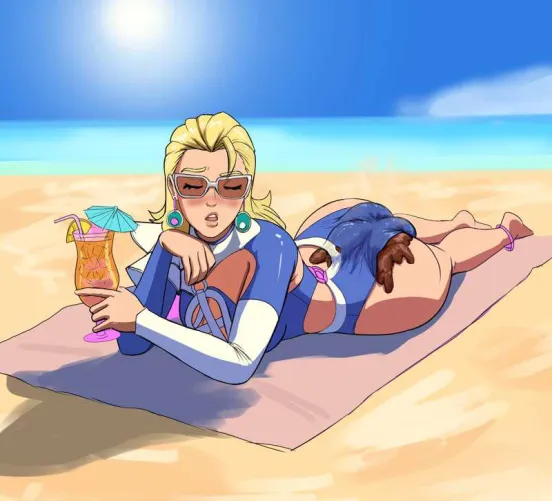 on the beach ️ by THEpantypooplover