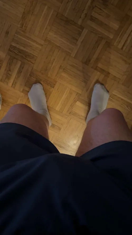 On your knees and sniff that white sox for Daddy (36). Be my nasty kinky pig. by staptal