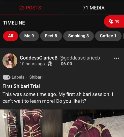 Once i reach 100 media i will make a especial vid & my first live ! @goddessclariceb by goddessclaricee