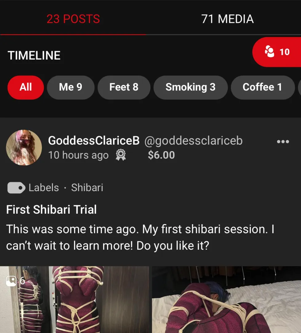 Once i reach 100 media i will make a especial vid & my first live ! @goddessclariceb posted by goddessclaricee
