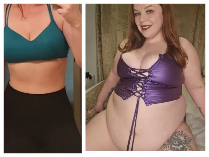 Once upon a time she used to be obsessed with the gym...I am she...What a change in the last 11 years by cutiecakesx