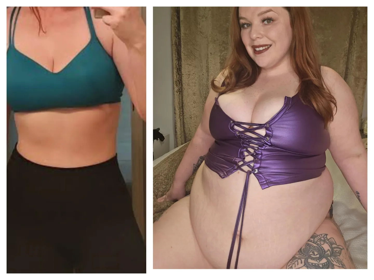 Once upon a time she used to be obsessed with the gym...I am she...What a change in the last 11 years posted by cutiecakesx