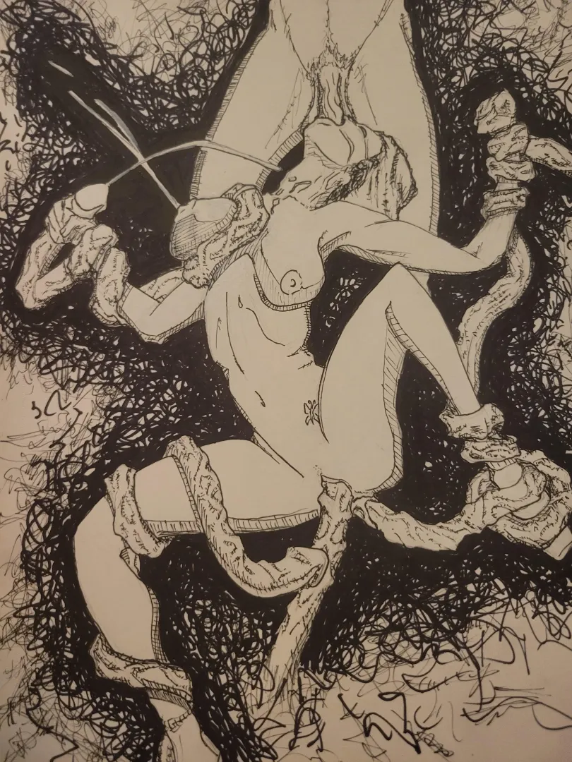 One cold night, pen on paper, me(OC) posted by AutomaticMuscle8179