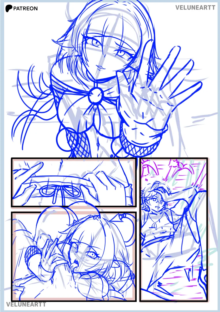 One Night at the Beach WIP (2/6) Jane Doe posted by VeluneArtt