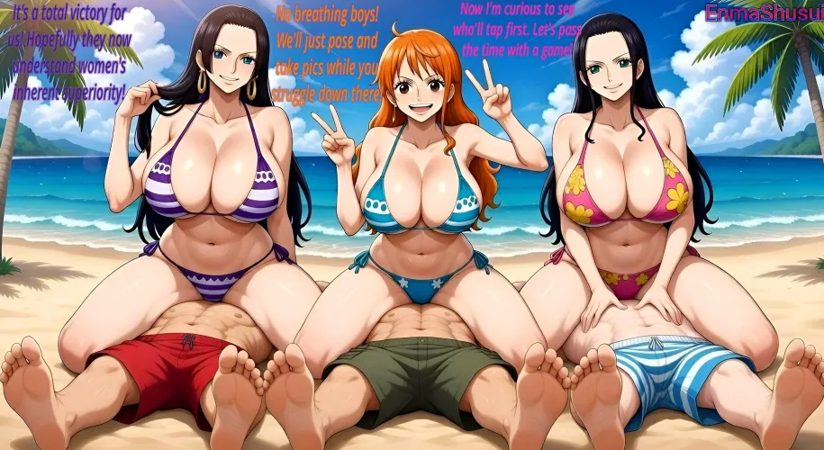One Piece Girls Celebrate Total Victory Over Guys by Shusenma