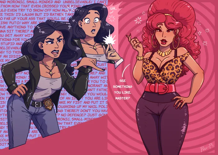 One way to get out of paying a ticket (Art by lopipolipi) by Hypnothrowaway322