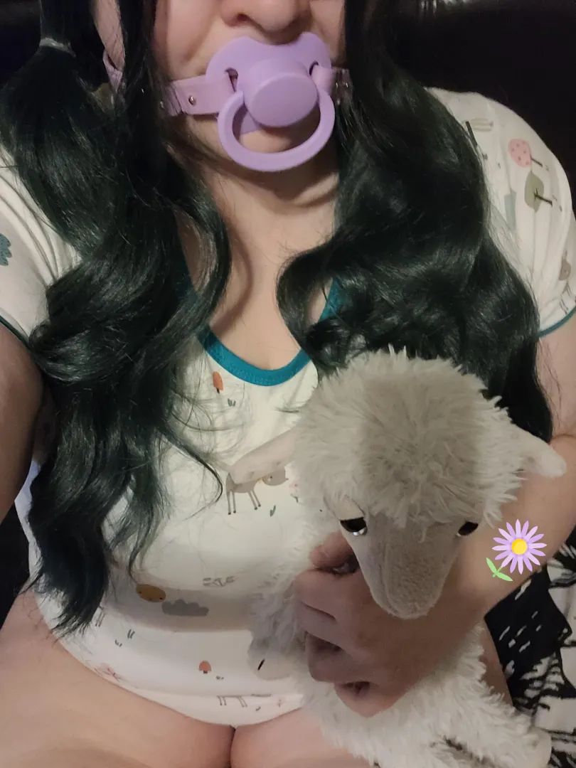 Onesie, paci, n stuffie. What could possibly make today better?  posted by Spirited_Handle_639