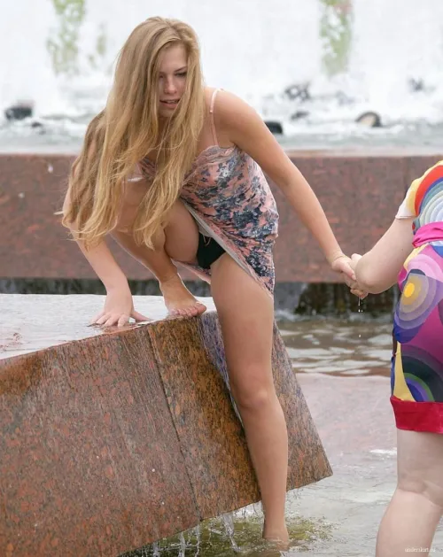 Oops, my skirt hiked up! by Grillandia