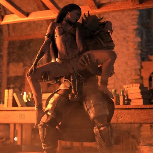 Orc and his Elf bride (spiceoflife_69) by spiceoflife_69