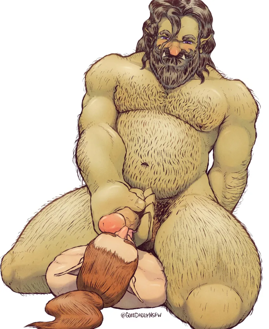 Orc Daddy for Breakfast. Goat Daddy posted by abstractocreates