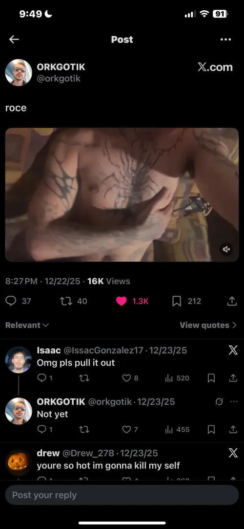 Orkgotik from Dragula teasing on twitter by enferchanter