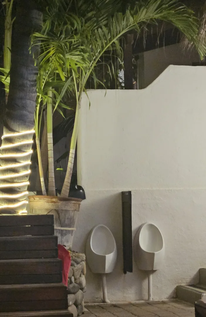 Outdoor urinals, Zipolite, MX posted by FreeLush