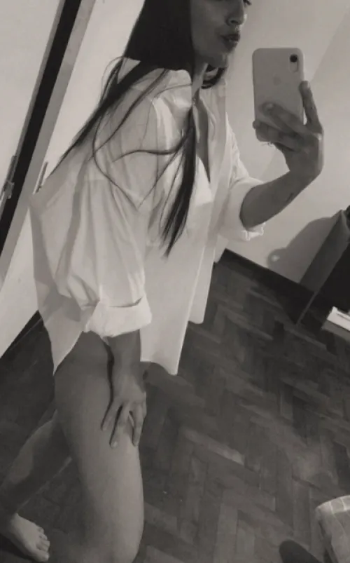 oversized shirt is doing nothing to hide how horny i am rn  by Icy_Department_6898