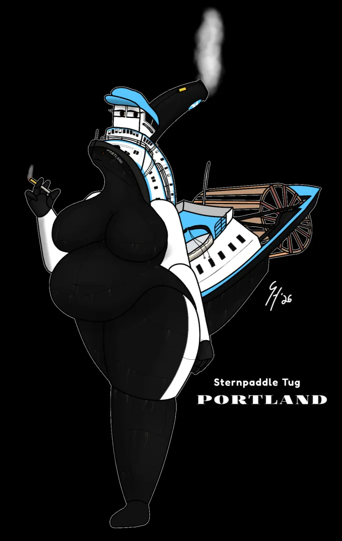 Paddle Tug Portland [F] by me posted by NicholasWildeRails