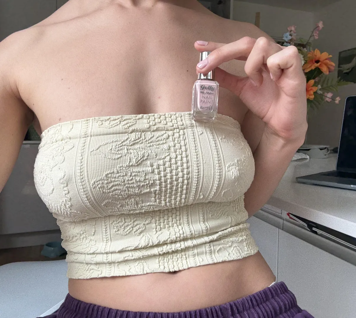 painted my nails pink x posted by Peachymiaxo