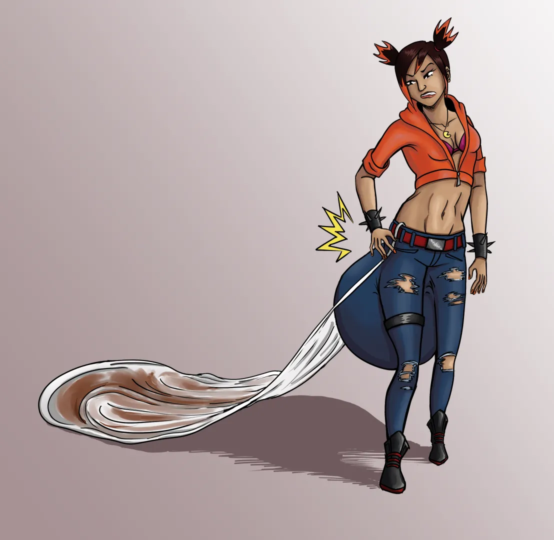 Panty poop wedgie aftermath posted by CrazyColumbina