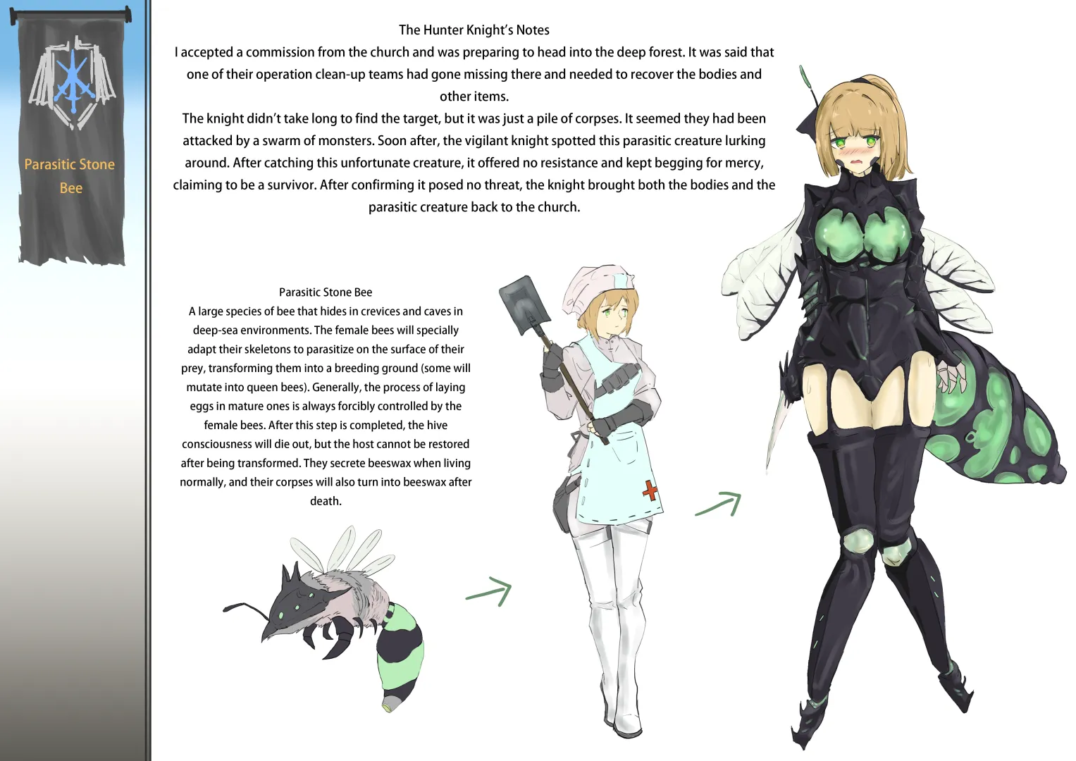 Parastic Stone Bee by lp_瞬息 posted by StolenOfficeSurprise