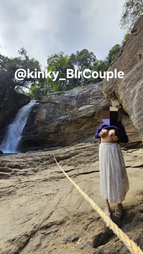 [Part 3] Waterfall in wayanad, where only 100 people are allowed in a day! Guess how many were there when this was clicked? posted by kinky_Blrcouple