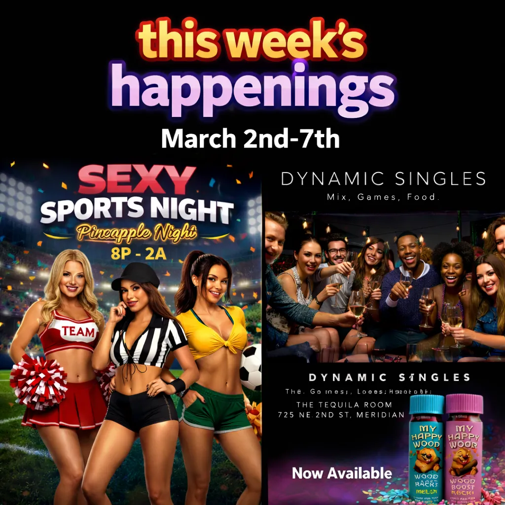 Party time for the swingers this Saturday at our Sexy Sports Night. Along with a night for our singles to get to know other singles at our Dynamic Singles night this Wednesday, followed by a social for everyone and KARAOKE!!! **new pop rock libio enhance posted by The-WarehouseBoise