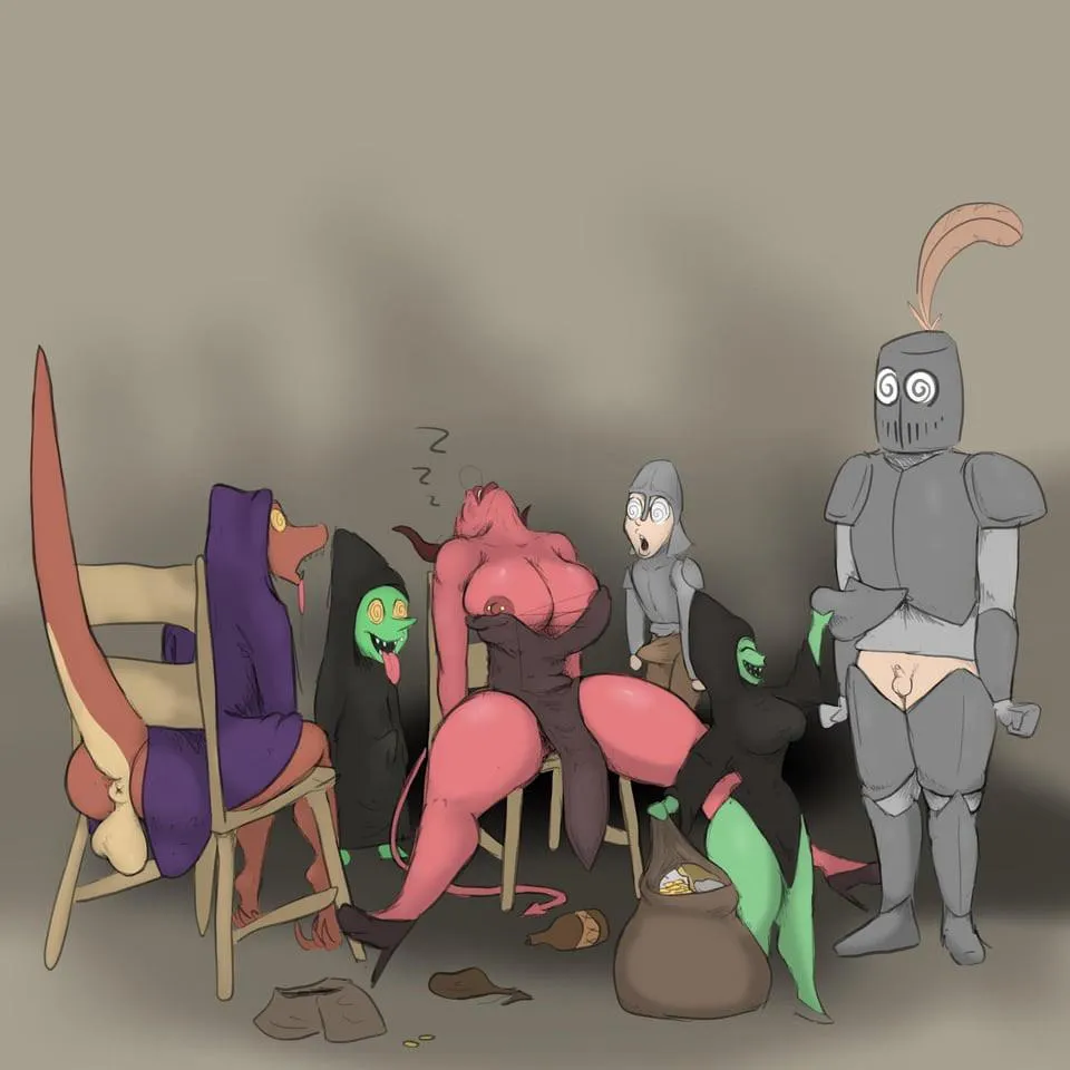 Passed out succubus [Raychoskii] [OC] posted by raychoskii