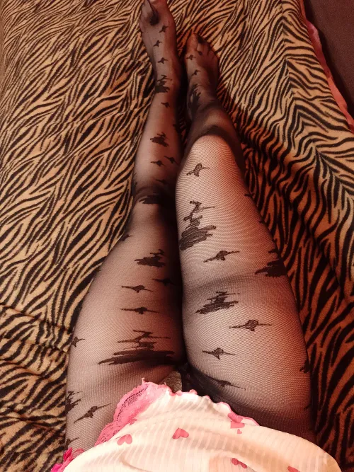 Patterned pantyhose by SympathyBig4207