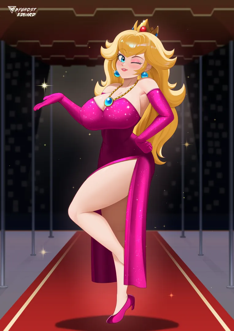 Peach wearing her All-Stars ad dress (byghosteduard) posted by ItsRaw18