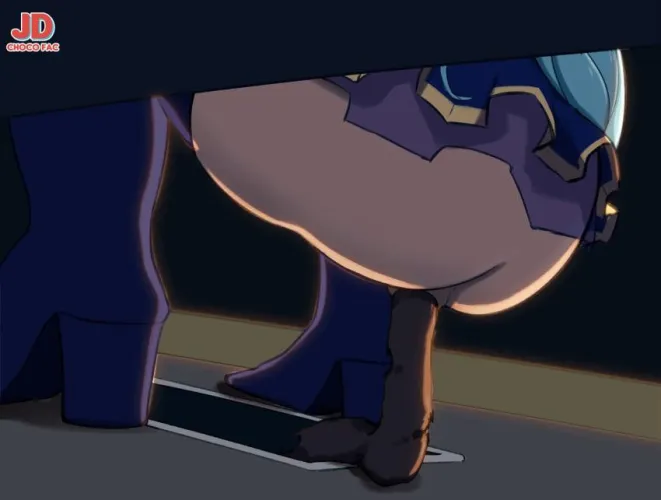 Peeking Goddess aqua shit by Terrible-Impress831