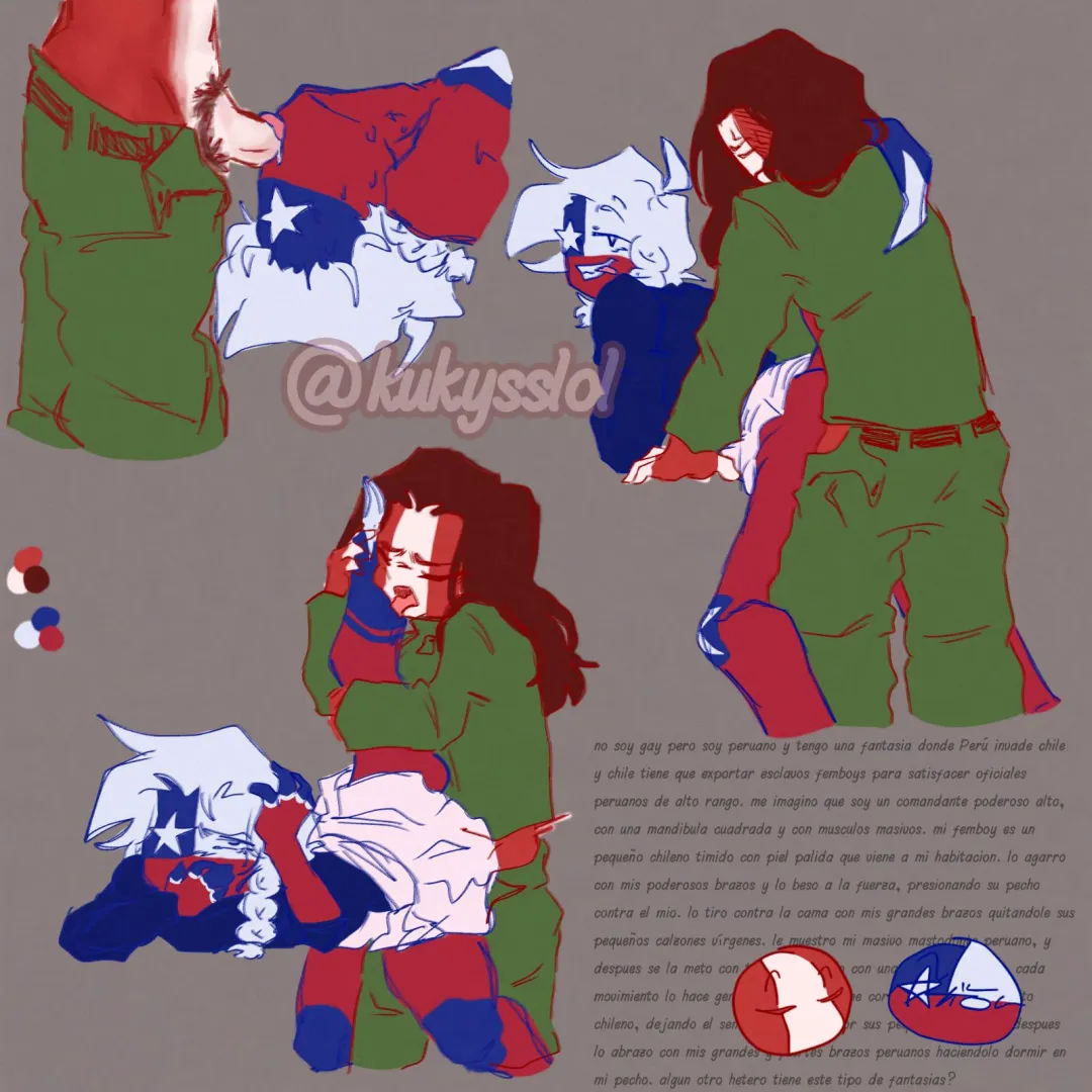 Perú and chile. Own art posted by Kukyslol