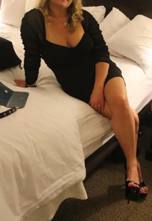 pic 1 - my wife in our hotel room after I dress her for her young lover, wearing our wedding ring patiently awaiting his arrival...Pic 2- her response, laughing at me, when I ask her if I will get to fuck her after she is done with his big cock  :) by JasminesCuckRaiden