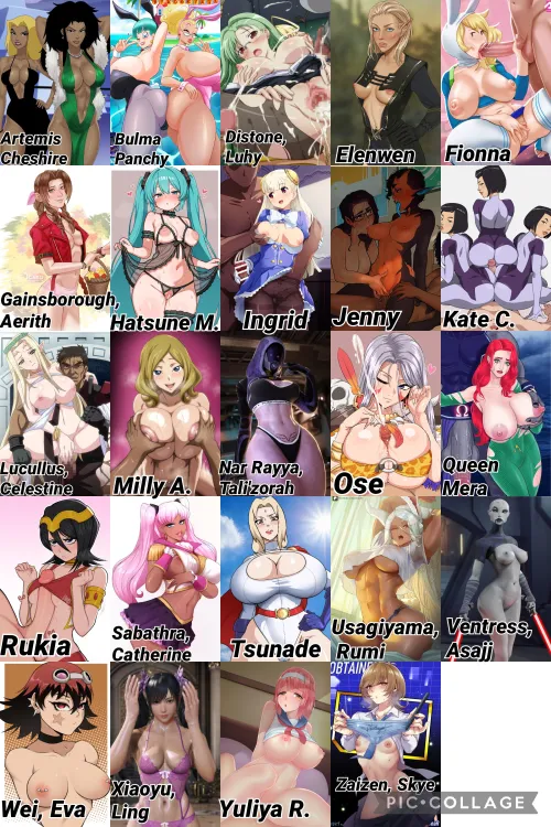 Pick a Rule 34 H.A.R.E.M by Any-Weight1782